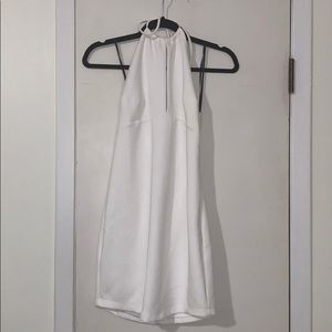White Halter Dress